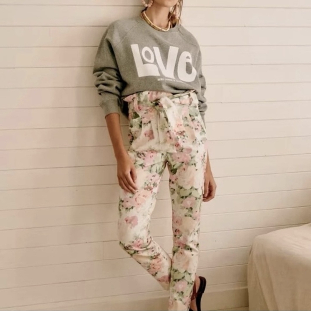 RARE Sezane X Bobo Choses Gray Love Sweatshirt - Picture 4 of 8